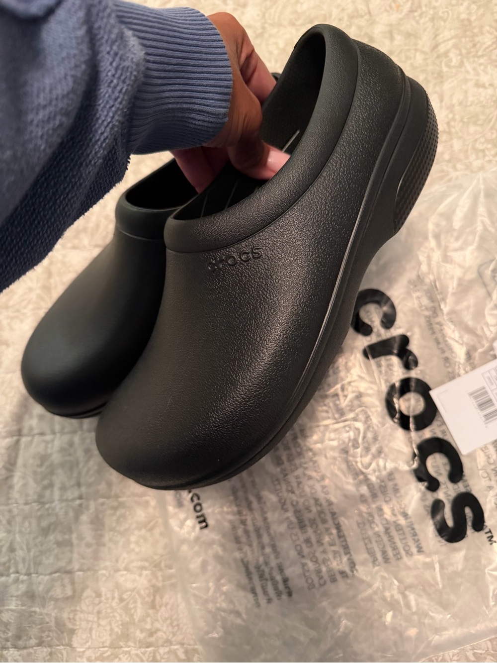 Crocs Unisex Black Slip-On Clog